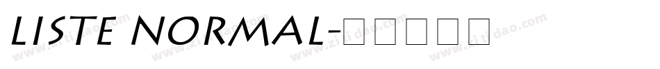 Liste Normal字体转换